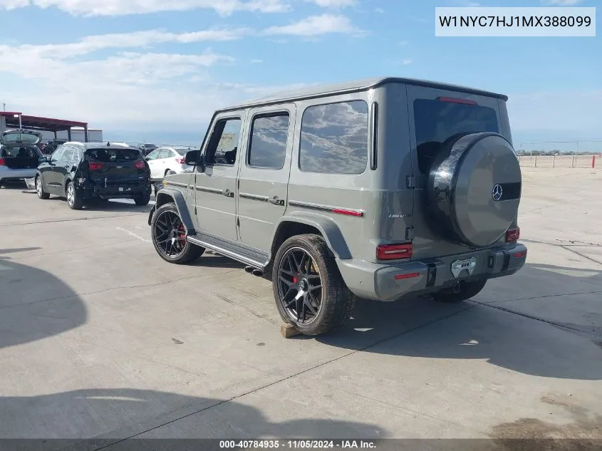 2021 Mercedes-Benz Amg G 63 4Matic VIN: W1NYC7HJ1MX388099 Lot: 40784935