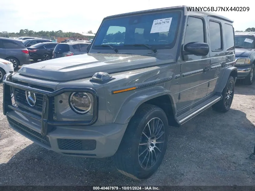 2022 Mercedes-Benz G 550 VIN: W1NYC6BJ7NX440209 Lot: 40467979