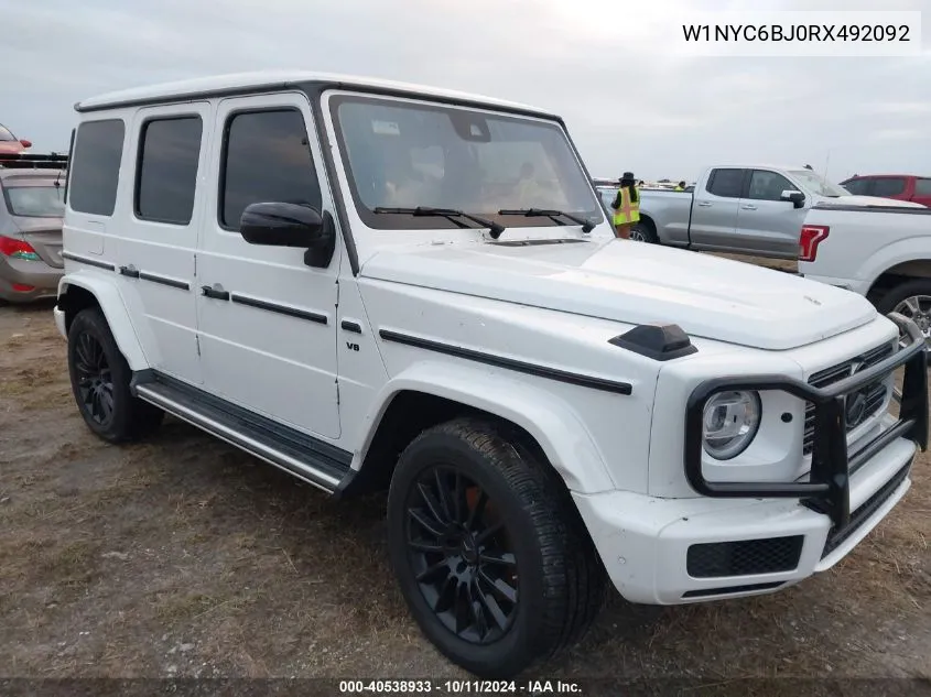 2024 Mercedes-Benz G 550 4Matic VIN: W1NYC6BJ0RX492092 Lot: 40538933