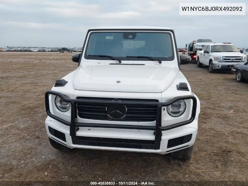 2024 Mercedes-Benz G 550 4Matic VIN: W1NYC6BJ0RX492092 Lot: 40538933