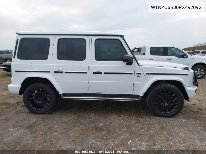 2024 Mercedes-Benz G 550 4Matic VIN: W1NYC6BJ0RX492092 Lot: 40538933