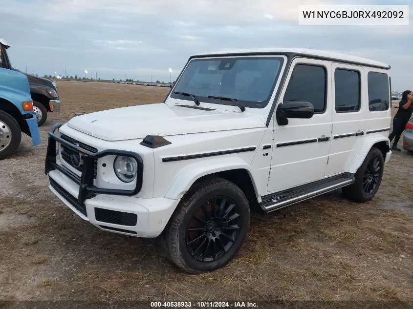 2024 Mercedes-Benz G 550 4Matic VIN: W1NYC6BJ0RX492092 Lot: 40538933