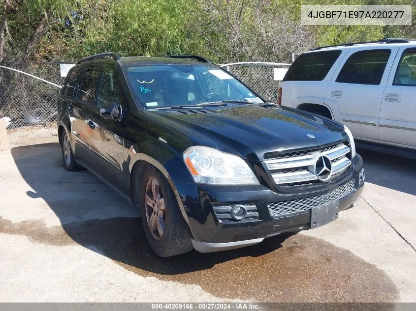 2007 Mercedes-Benz Gl 450 4Matic VIN: 4JGBF71E97A220277 Lot: 40209166