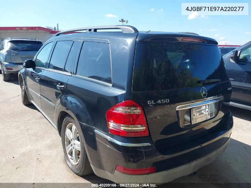 2007 Mercedes-Benz Gl 450 4Matic VIN: 4JGBF71E97A220277 Lot: 40209166