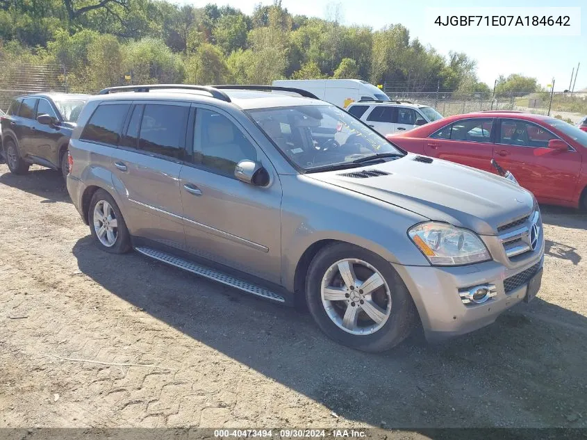 2007 Mercedes-Benz Gl 450 4Matic VIN: 4JGBF71E07A184642 Lot: 40473494