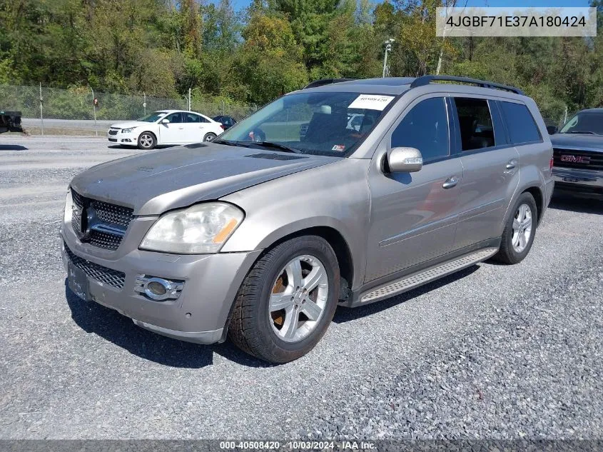 2007 Mercedes-Benz Gl 450 4Matic VIN: 4JGBF71E37A180424 Lot: 40508420