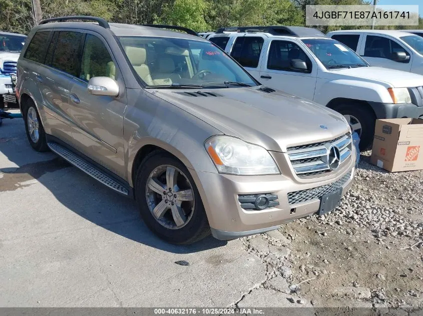 2007 Mercedes-Benz Gl 450 4Matic VIN: 4JGBF71E87A161741 Lot: 40632176