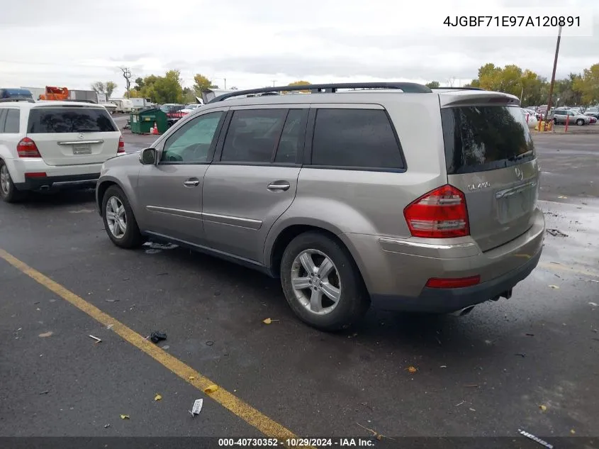 2007 Mercedes-Benz Gl 450 4Matic VIN: 4JGBF71E97A120891 Lot: 40730352