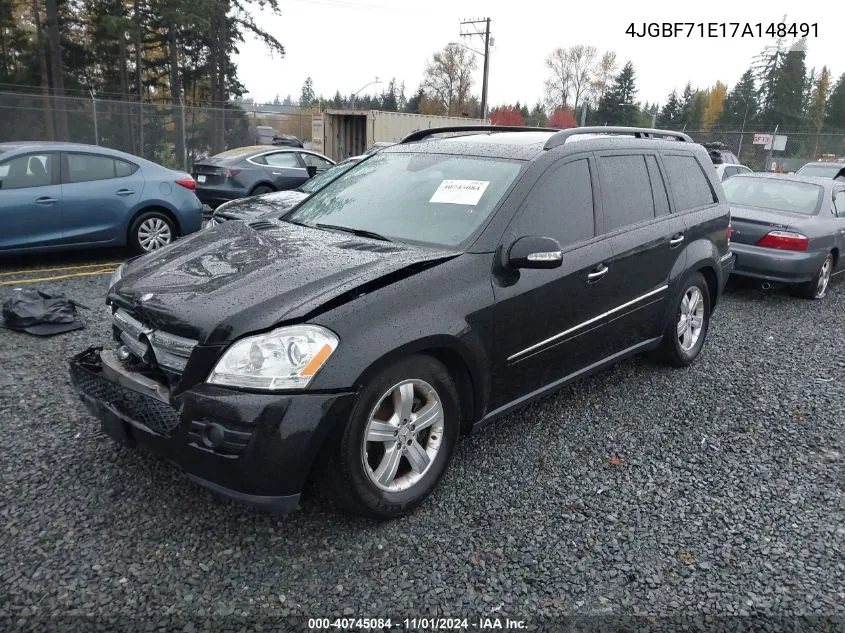 2007 Mercedes-Benz Gl 450 4Matic VIN: 4JGBF71E17A148491 Lot: 40745084