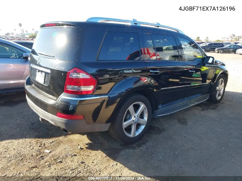 2007 Mercedes-Benz Gl 450 4Matic VIN: 4JGBF71EX7A126196 Lot: 40777015