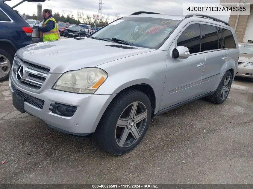 2007 Mercedes-Benz Gl 450 4Matic VIN: 4JGBF71E37A145365 Lot: 40826501