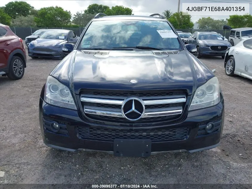 2008 Mercedes-Benz Gl 450 4Matic VIN: 4JGBF71E68A401354 Lot: 39895377