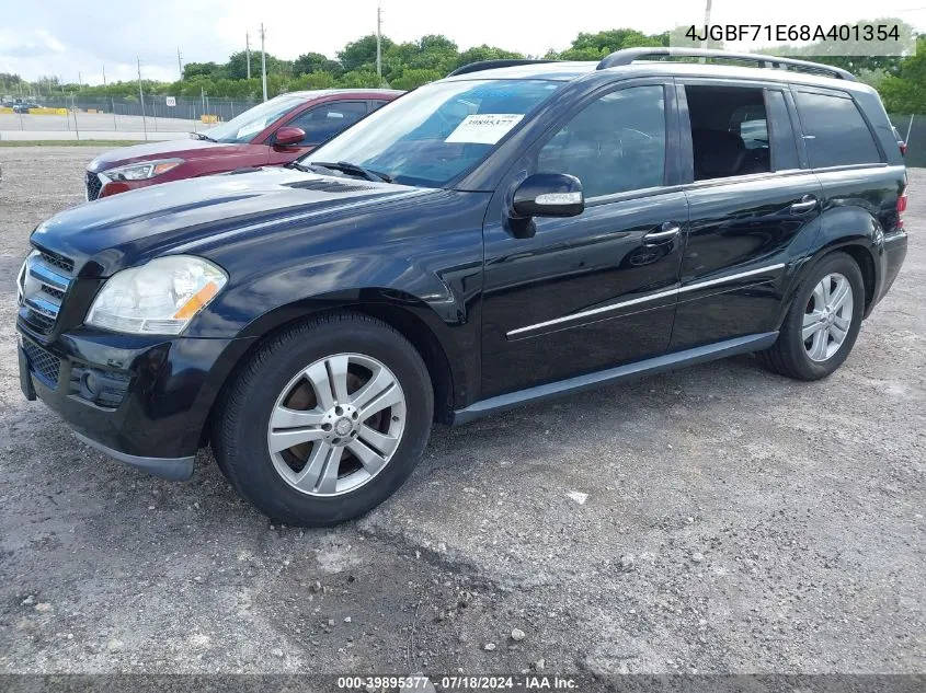 2008 Mercedes-Benz Gl 450 4Matic VIN: 4JGBF71E68A401354 Lot: 39895377