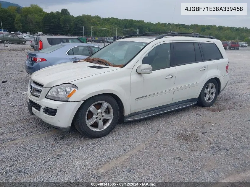 2008 Mercedes-Benz Gl 450 4Matic VIN: 4JGBF71E38A339458 Lot: 40341505