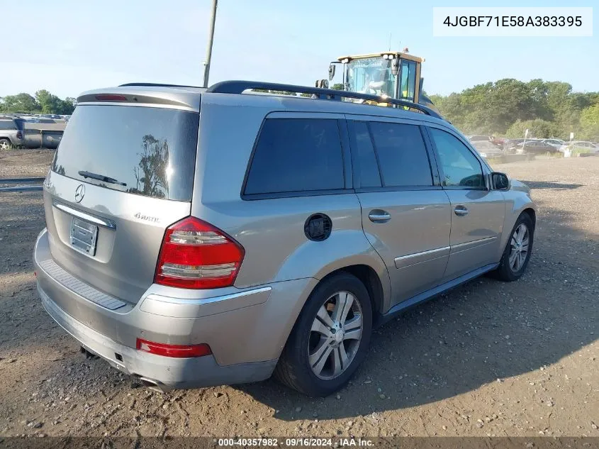 2008 Mercedes-Benz Gl 450 4Matic VIN: 4JGBF71E58A383395 Lot: 40357982