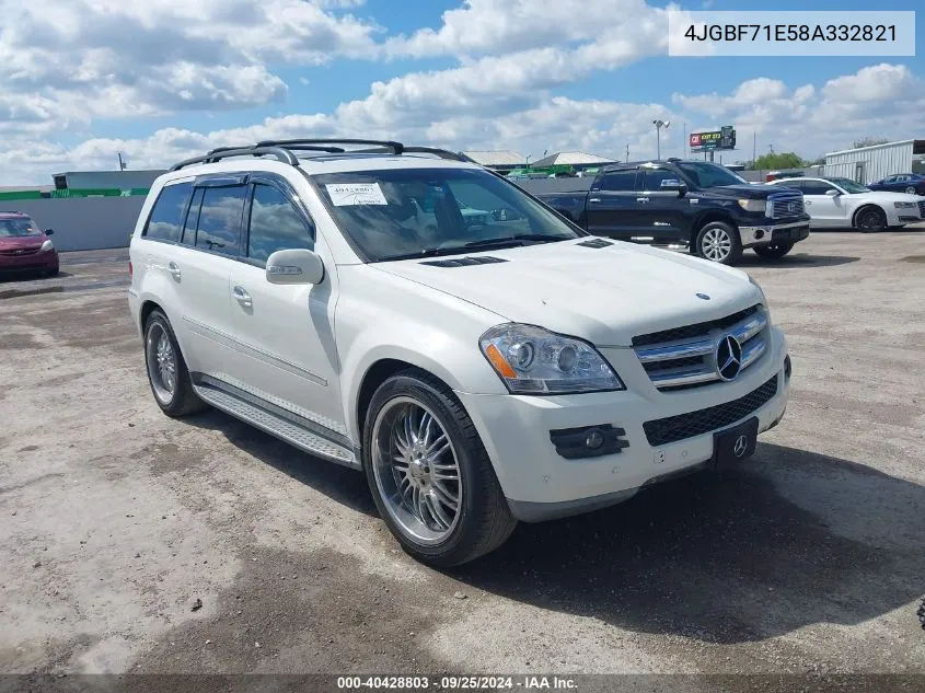 2008 Mercedes-Benz Gl 450 4Matic VIN: 4JGBF71E58A332821 Lot: 40428803