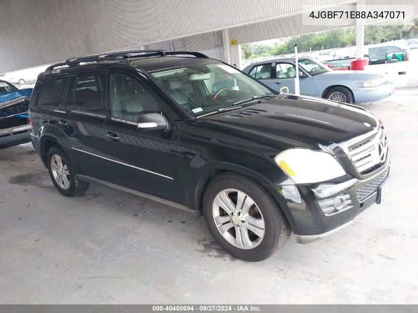 2008 Mercedes-Benz Gl 450 4Matic VIN: 4JGBF71E88A347071 Lot: 40450694