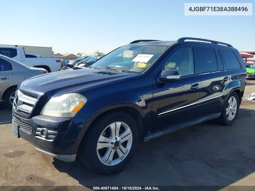 2008 Mercedes-Benz Gl 450 4Matic VIN: 4JGBF71E38A388496 Lot: 40571454