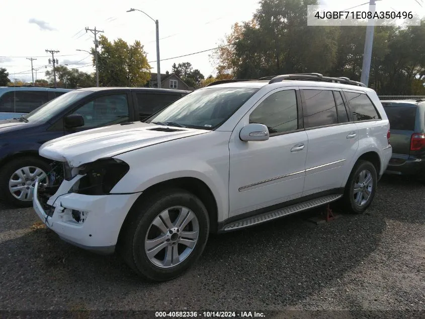 2008 Mercedes-Benz Gl 450 4Matic VIN: 4JGBF71E08A350496 Lot: 40582336