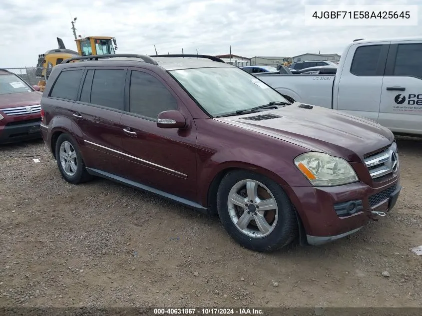 2008 Mercedes-Benz Gl 450 4Matic VIN: 4JGBF71E58A425645 Lot: 40631867