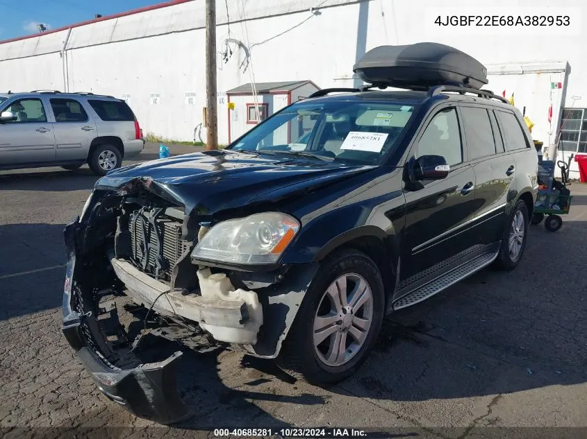 2008 Mercedes-Benz Gl 320 Cdi 4Matic VIN: 4JGBF22E68A382953 Lot: 40685281