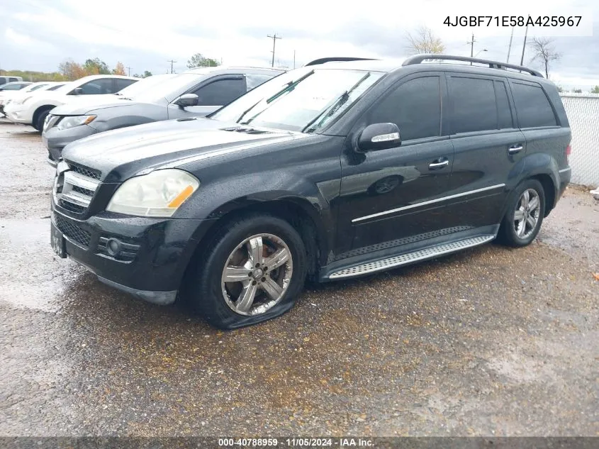 2008 Mercedes-Benz Gl 450 4Matic VIN: 4JGBF71E58A425967 Lot: 40788959