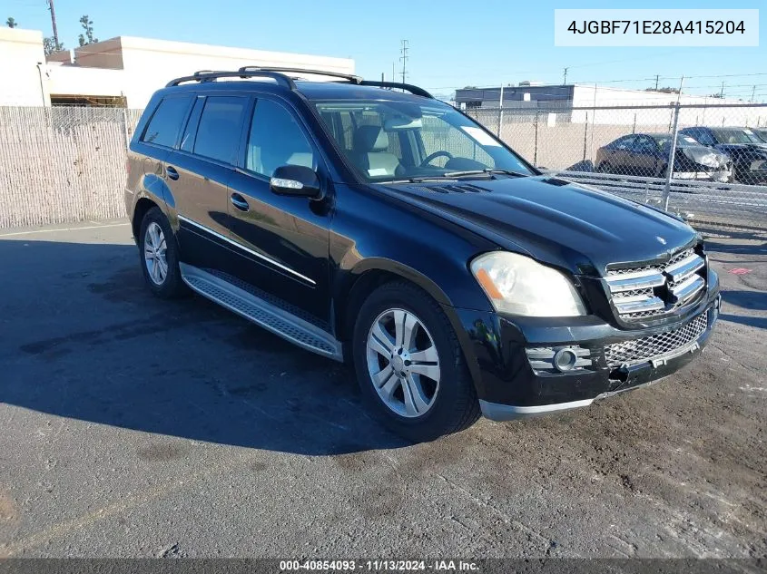 2008 Mercedes-Benz Gl 450 4Matic VIN: 4JGBF71E28A415204 Lot: 40854093