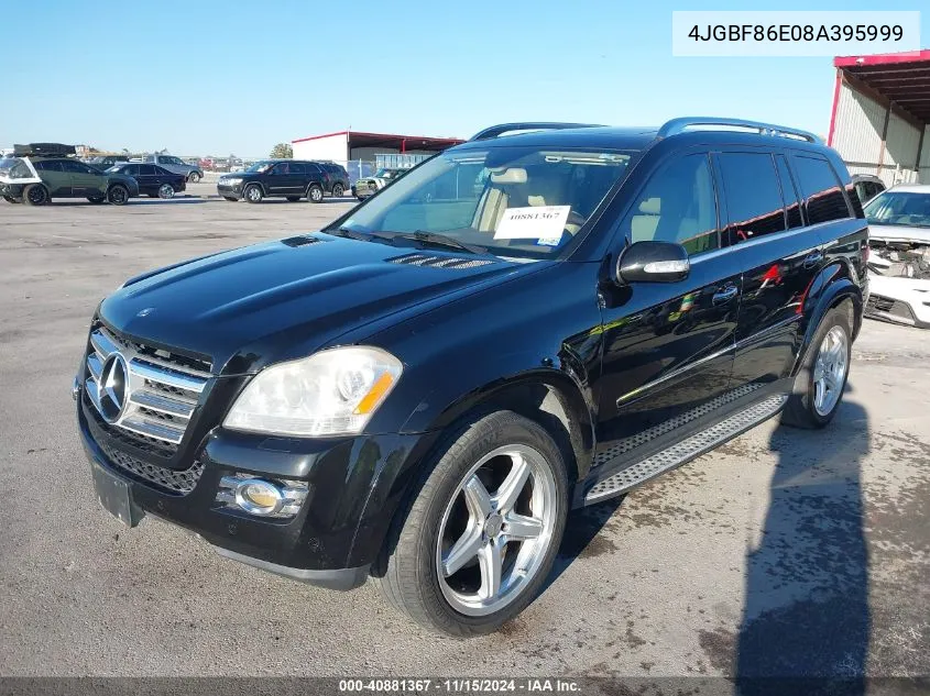 2008 Mercedes-Benz Gl 550 4Matic VIN: 4JGBF86E08A395999 Lot: 40881367