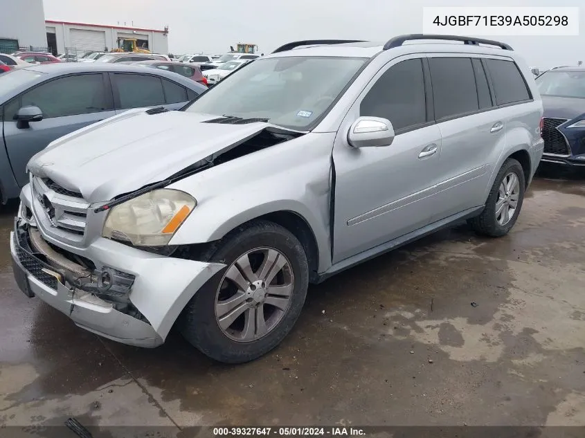 2009 Mercedes-Benz Gl 450 4Matic VIN: 4JGBF71E39A505298 Lot: 39327647