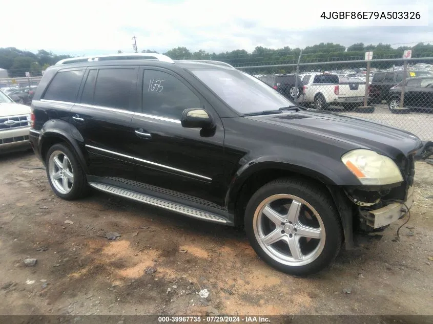 2009 Mercedes-Benz Gl 550 4Matic VIN: 4JGBF86E79A503326 Lot: 39967735