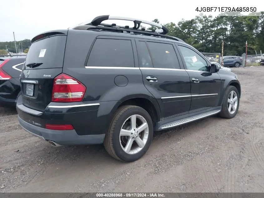 2009 Mercedes-Benz Gl 450 4Matic VIN: 4JGBF71E79A485850 Lot: 40288968