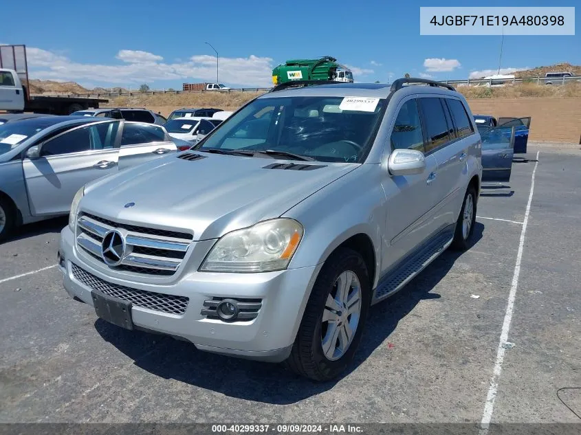 2009 Mercedes-Benz Gl 450 4Matic VIN: 4JGBF71E19A480398 Lot: 40299337