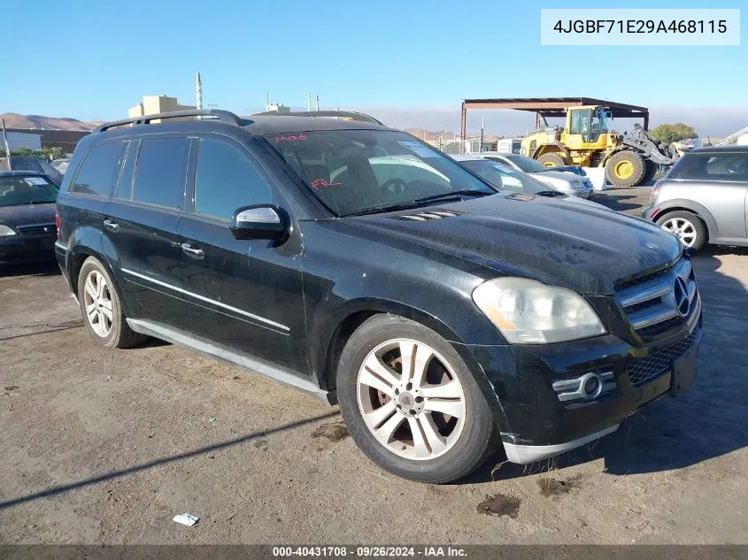 2009 Mercedes-Benz Gl 450 4Matic VIN: 4JGBF71E29A468115 Lot: 40431708