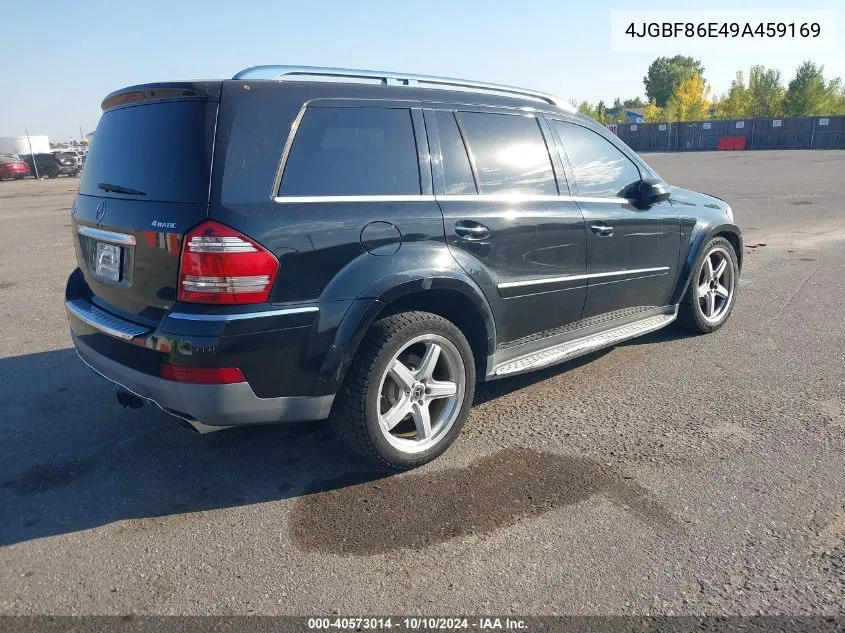 2009 Mercedes-Benz Gl 550 4Matic VIN: 4JGBF86E49A459169 Lot: 40573014