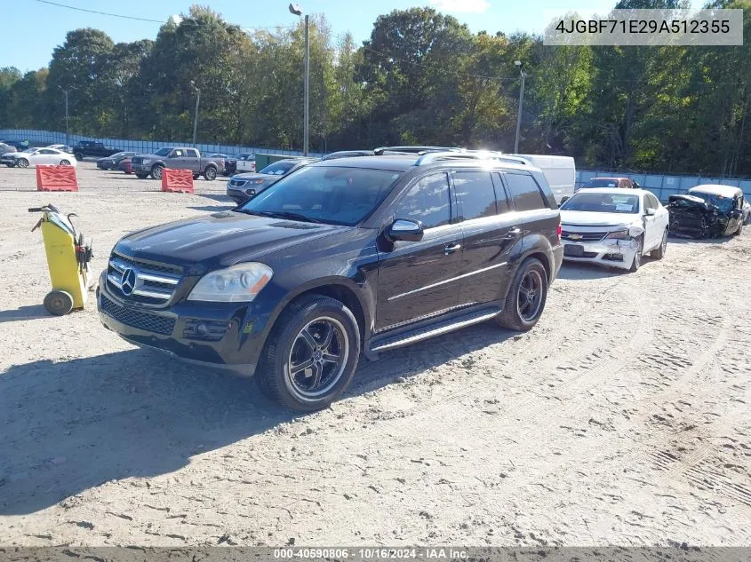 2009 Mercedes-Benz Gl 450 4Matic VIN: 4JGBF71E29A512355 Lot: 40590806