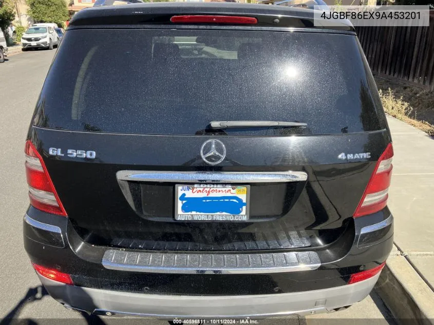 2009 Mercedes-Benz Gl 550 4Matic VIN: 4JGBF86EX9A453201 Lot: 40596811