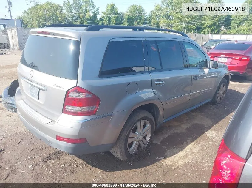 2009 Mercedes-Benz Gl 450 4Matic VIN: 4JGBF71E09A460918 Lot: 40603689