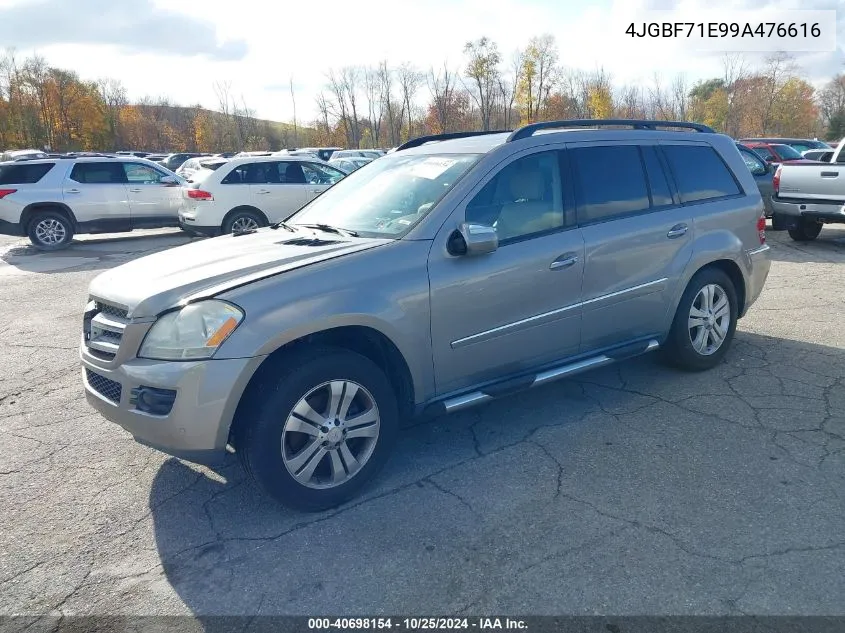 2009 Mercedes-Benz Gl 450 4Matic VIN: 4JGBF71E99A476616 Lot: 40698154