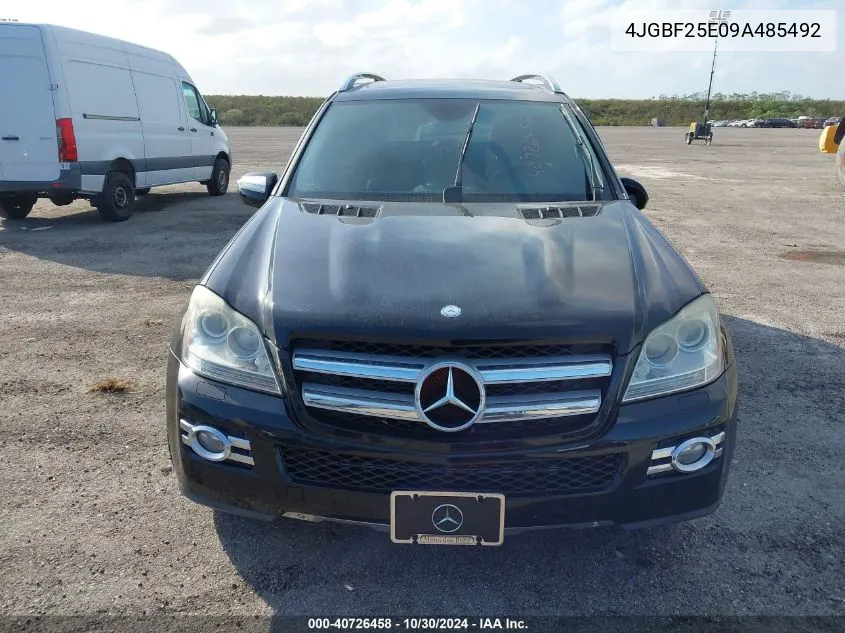 2009 Mercedes-Benz Gl 320 Bluetec 4Matic VIN: 4JGBF25E09A485492 Lot: 40726458