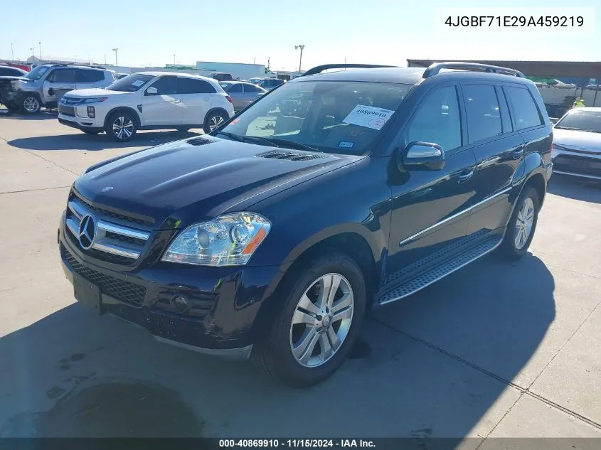 2009 Mercedes-Benz Gl 450 4Matic VIN: 4JGBF71E29A459219 Lot: 40869910