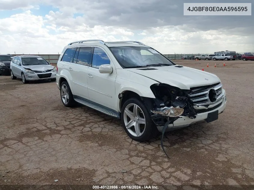 2010 Mercedes-Benz Gl 550 4Matic VIN: 4JGBF8GE0AA596595 Lot: 40123986