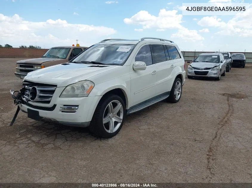 2010 Mercedes-Benz Gl 550 4Matic VIN: 4JGBF8GE0AA596595 Lot: 40123986