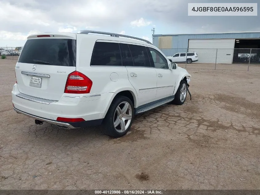 2010 Mercedes-Benz Gl 550 4Matic VIN: 4JGBF8GE0AA596595 Lot: 40123986