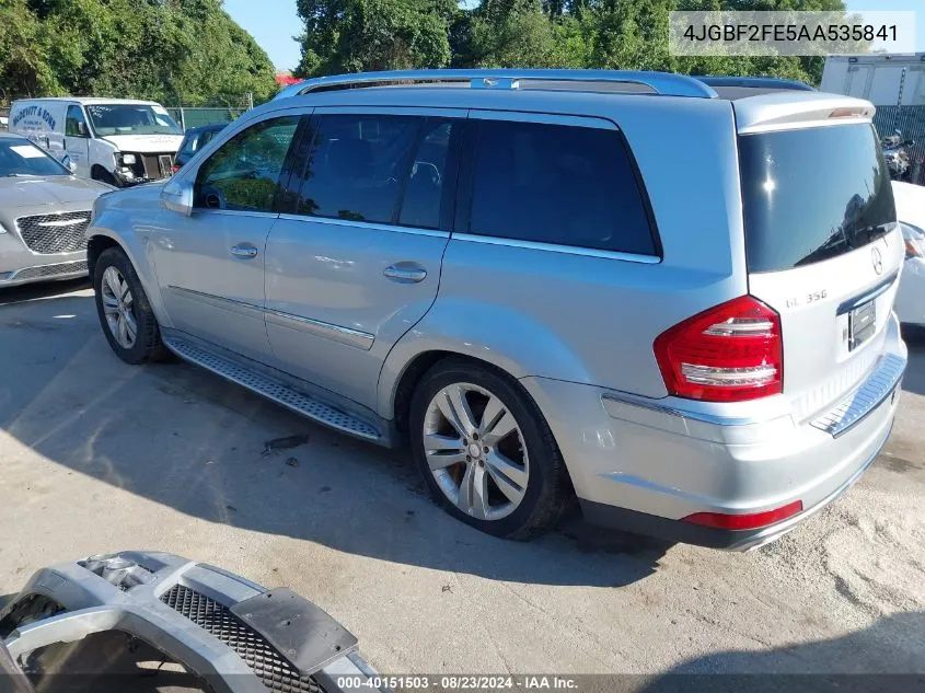 2010 Mercedes-Benz Gl 350 Bluetec 4Matic VIN: 4JGBF2FE5AA535841 Lot: 40151503