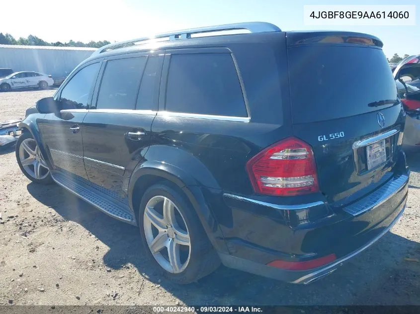 2010 Mercedes-Benz Gl 550 4Matic VIN: 4JGBF8GE9AA614060 Lot: 40242940