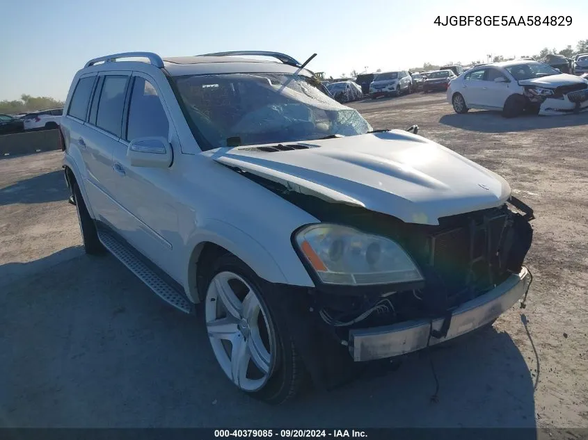 2010 Mercedes-Benz Gl 550 4Matic VIN: 4JGBF8GE5AA584829 Lot: 40379085