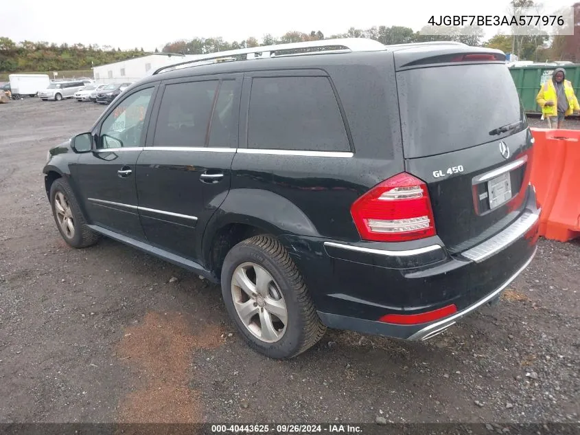 2010 Mercedes-Benz Gl 450 4Matic VIN: 4JGBF7BE3AA577976 Lot: 40443625