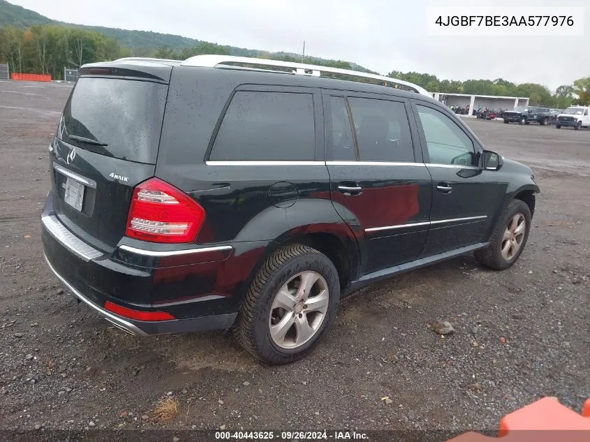 2010 Mercedes-Benz Gl 450 4Matic VIN: 4JGBF7BE3AA577976 Lot: 40443625