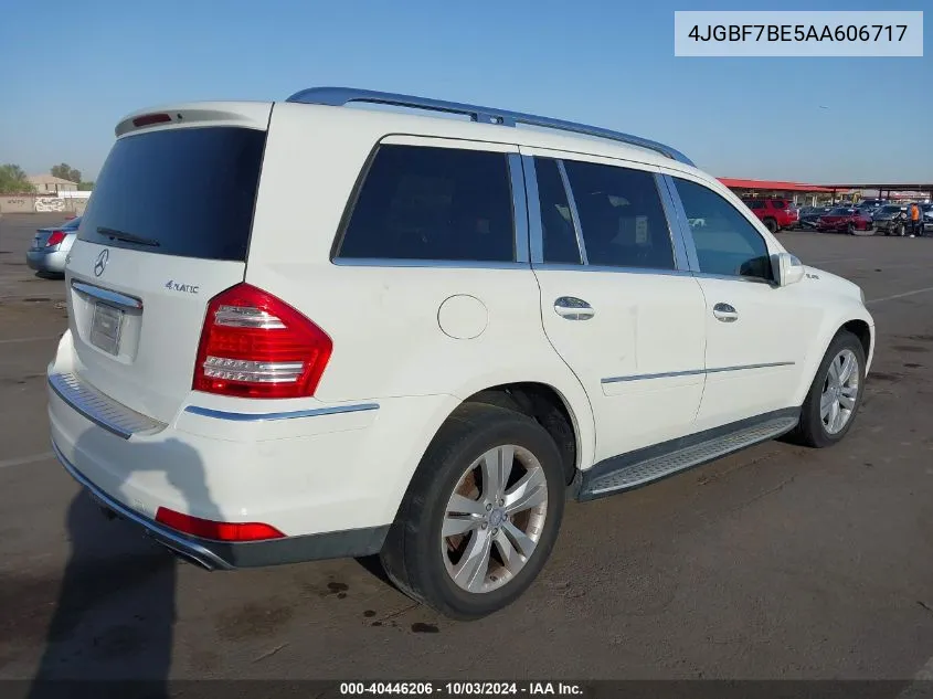 2010 Mercedes-Benz Gl 450 4Matic VIN: 4JGBF7BE5AA606717 Lot: 40446206