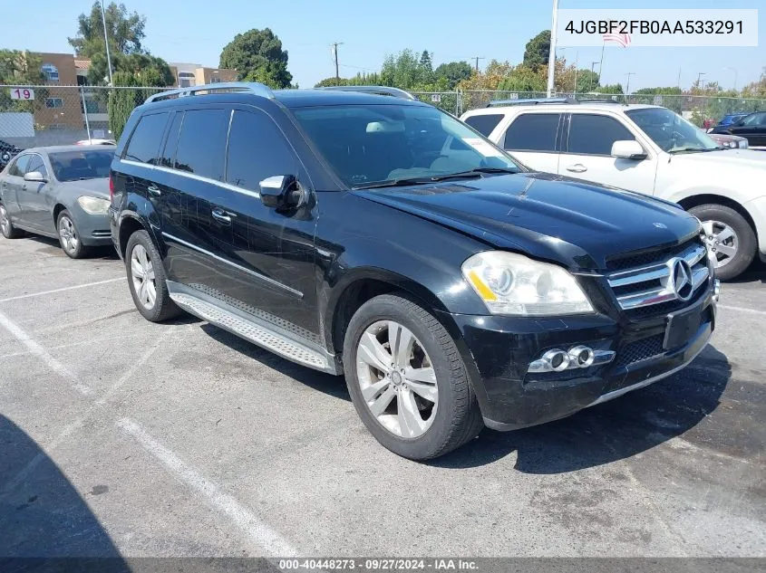 2010 Mercedes-Benz Gl 350 Bluetec 4Matic VIN: 4JGBF2FB0AA533291 Lot: 40448273